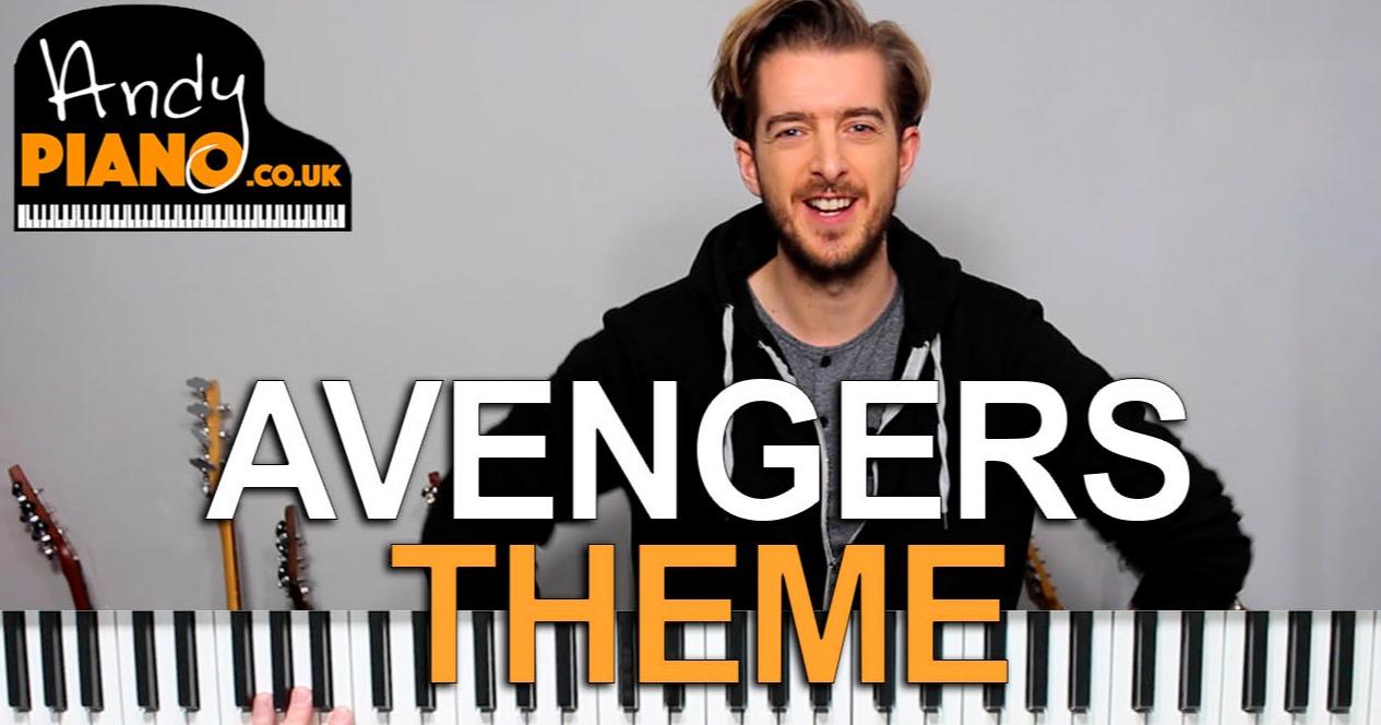 Avengers Theme Easy Piano Lesson Andy Guitar